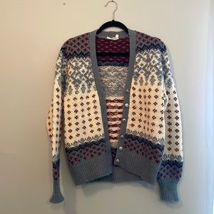 Large button sweater